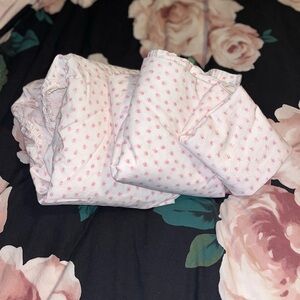 Simply Shabby Chic ~Soft Pink Floral Sheet Set~ 100% crisp cotton~ Twin